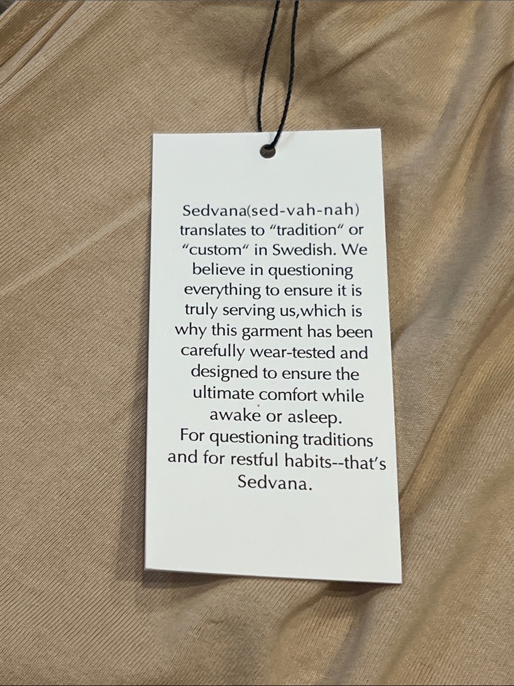 NWT Sedvana Swedish Khaki Elastic Waist Lounge Shorts Cotton & Modal Comfy Relax - Picture 4 of 13